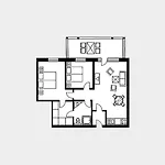 Strandvillen Binz - Appartement mit 2 Schlafzimmern und Balkon AH 629
