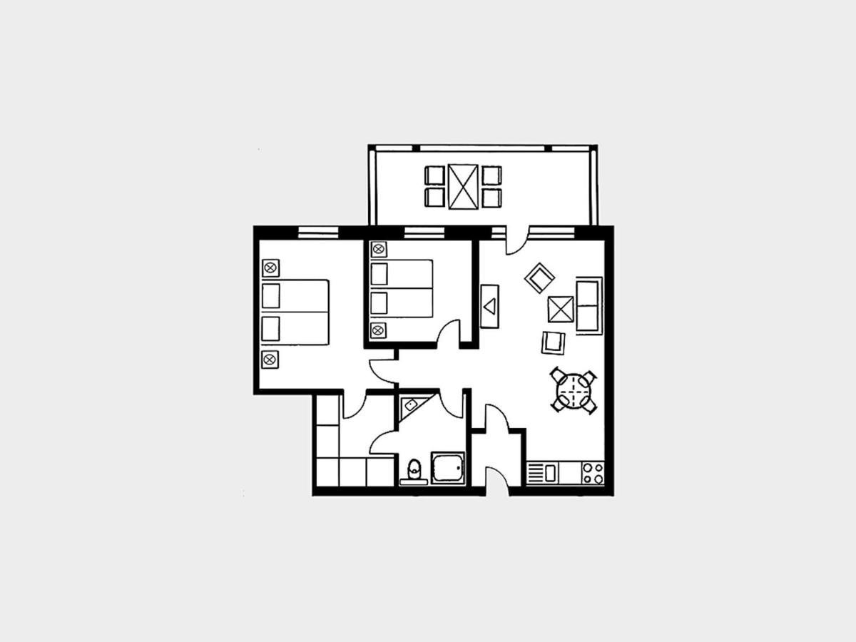 Apartment Strandvillen - Mit 2 Schlafzimmern Und Balkon Ah 629 Binz